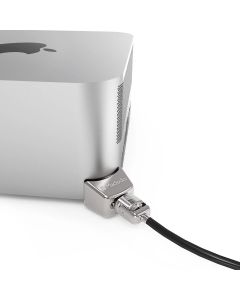 Compulocks Mac Studio Ledge Lock Adapter with Keyed Cable Lock Silver