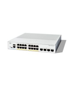 Cisco Catalyst 1300-16P-4X Managed Switch, 16 Port GE, PoE, 4x10GE SFP+, Limited Lifetime Protection (C1300-16P-4X)