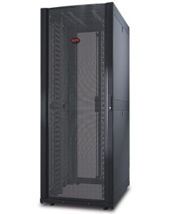 APC NetShelter SX, Networking Rack Enclosure, 42U, Black, 1991H x 750W x 1070D mm with Casters, Feet, Vertical Cable Managers, Side Panels