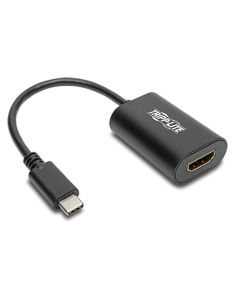 Tripp Lite U444-06N-HD4K6B USB-C to HDMI Adapter (M/F) - 4K 60 Hz, HDCP 2.2, Black