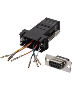 StarTech.com DB9 to RJ45 Modular Adapter - F/F