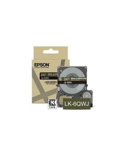 Epson LK-6QWJ Khaki, White