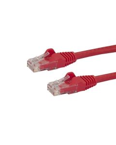 StarTech.com 2m CAT6 Ethernet Cable - Red CAT 6 Gigabit Ethernet Wire -650MHz 100W PoE RJ45 UTP Network/Patch Cord Snagless w/Strain Relief Fluke Tested/Wiring is UL Certified/TIA