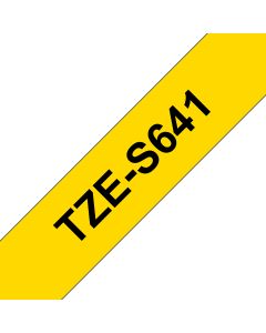 Brother TZE-S641 label-making tape Black on yellow TZ