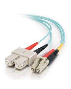 C2G 85531 InfiniBand/fibre optic cable 1 m LC SC OFNR Turquoise