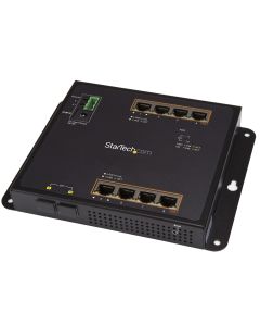 StarTech.com Industrial 8 Port Gigabit PoE+ Switch w/2 SFP MSA Slots - 30W - Layer/L2 Switch Hardened GbE Managed - Rugged High Power Gigabit Ethernet Network Switch IP-30/-40 C to 75 C