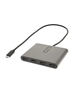 StarTech.com USB C to Quad HDMI Adapter, USB-C to 4x HDMI Monitor Converter for Windows (no support for macOS/ChromeOS/Linux) - TAA
