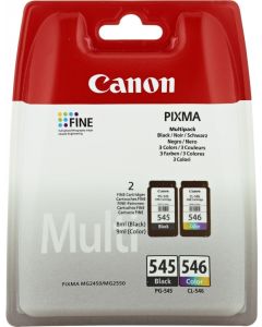 Canon PG-545XL/CL546XL ink cartridge 2 pc(s) Original Standard Yield Black, Cyan, Yellow, Magenta
