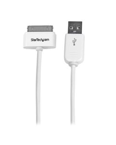 StarTech.com 1m (3 ft) Apple 30-pin Dock Connector to USB Cable for iPhone / iPod / iPad with Stepped Connector