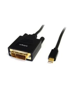 StarTech.com 6ft (1.8m) Mini DisplayPort to DVI Cable - Mini DP to DVI Adapter Cable - 1080p Video - Passive mDP to DVI-D Single Link, mDP or Thunderbolt 1/2 Mac/PC to DVI Monitor/Display