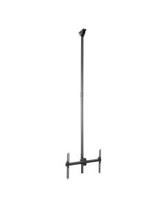 StarTech.com TV Ceiling Mount - Full-Motion Universal Hanging Single Screen Mount with Adjustable Telescopic Long Pole - Tilt / Swivel - VESA Bracket for 32”-75" Displays