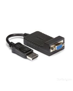 StarTech.com DisplayPort to VGA Adapter - Active DP to VGA Converter - 1080p Video - Durable - DP/DP++ Source to VGA Monitor Cable Adapter Dongle - DP 1.2 to VGA - Latching DP Connector