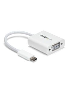 StarTech.com USB-C to VGA Adapter - White