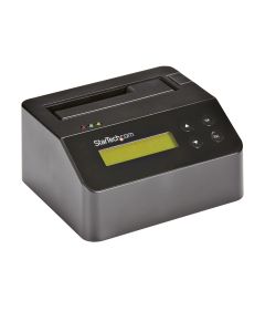 StarTech.com Single Bay Hard Drive Eraser, Standalone HDD/SSD Sanitizer, USB 3.0 to SATA II (3 Gbps), 9 Erase Modes, LCD Display, Secure Erase Hard Disk Sanitizer Dock, DB-9 Printer Port, TAA Compliant