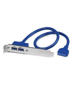 StarTech.com 2 Port USB 3.0 A Female Slot Plate Adapter
