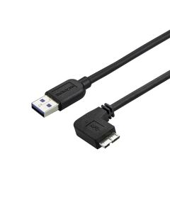 StarTech.com Slim Micro USB 3.0 Cable - M/M - Right-Angle Micro-USB - 1m (3ft)