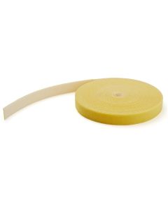 StarTech.com 100ft Hook and Loop Roll - Cut-to-Size Reusable Cable Ties - Bulk Industrial Wire Fastener Tape /Adjustable Fabric Wraps Yellow / Resuable Self Gripping Cable Management Straps