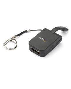 StarTech.com Compact USB C to DisplayPort 1.4 Adapter - 8K 60Hz/4K USB-C to DP Video Converter w/ Keychain Ring - USB Type-C DP Alt Mode (HBR3 HDR DSC) to DP Monitor Dongle - TB3 Compatible