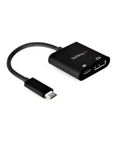 StarTech.com USB C to DisplayPort Adapter with Power Delivery - 8K 60Hz /4K 120Hz USB Type C to DP 1.4 Video Converter w/ 60W PD Pass-Through Charging - HBR3 - Thunderbolt 3 Compatible