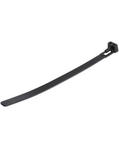 StarTech.com 6"(15cm) Reusable Cable Ties - 1/4"(7mm) wide, 1-3/8"(35mm) Bundle Dia. 50lb(22kg) Tensile Strength, Releasable Nylon Ties, Indoor/Outdoor, 94V-2/UL Listed, 100 Pack - Black