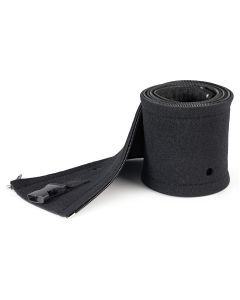 StarTech.com 40" (1m) Neoprene Cable Management Sleeve with Zipper & Buckle - 1.2" (3cm) Diameter - Computer/PC Power/Network/AV Cord Cover/Manager - Flexible Cable Organizer Wrap - Black