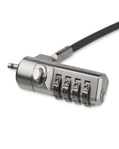 StarTech.com 6.5ft (2m) Laptop Cable Lock - 4 Digit Combination Laptop/Desktop Security Cable Lock for K-Slot Devices/Computers/Monitors - Portable Anti-Theft Vinyl Coated Steel Cable Lock
