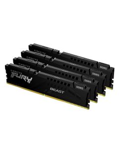 Kingston Technology FURY Beast 64GB 5200MT/s DDR5 CL40 DIMM (Kit of 4) Black XMP