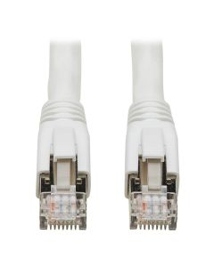 Tripp Lite N272-015-WH Cat8 25G/40G Certified Snagless Shielded S/FTP Ethernet Cable (RJ45 M/M), PoE, White, 15 ft. (4.57 m)