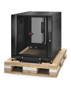 APC NetShelter SX, Server Rack Enclosure, 12U, Shock Packaging, Black, 658H x 600W x 900D mm