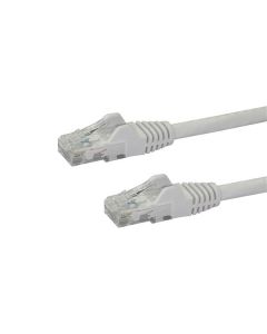 StarTech.com 2m CAT6 Ethernet Cable - White CAT 6 Gigabit Ethernet Wire -650MHz 100W PoE RJ45 UTP Network/Patch Cord Snagless w/Strain Relief Fluke Tested/Wiring is UL Certified/TIA