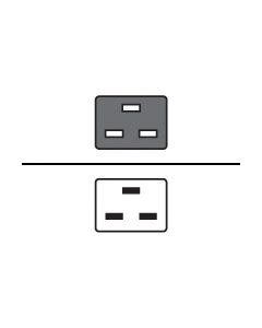 HPE C19 - C20 WW 250V 16Amp Flint Gray 2.0m Jumper Cord