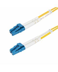StarTech.com 25m (82ft) LC to LC (UPC) OS2 Single Mode Duplex Fiber Optic Cable, 9/125µm, 100G, Bend Insensitive, Low Insertion Loss - LSZH Fiber Jumper Cord