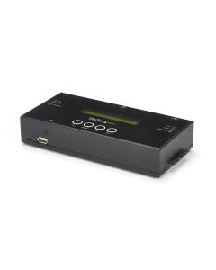 StarTech.com 1:1 Standalone Hard Drive Duplicator and Eraser, SAS and SATA HDD/SSD Cloner/Copier, Hard Drive Duplicator and Sanitizer, LCD Display, TAA Compliant