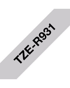 Brother TZE-R931 label-making tape Black on silver