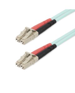 StarTech.com 20m (65ft) LC/UPC to LC/UPC OM4 Multimode Fiber Optic Cable, 50/125µm LOMMF/VCSEL Zipcord Fiber, 100G, Low Insertion Loss - LSZH Fiber Jumper Cord