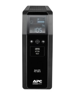 APC Back-UPS Pro, 1200VA/720W, Tower, 230V, 8x IEC C13 outlets, Sine Wave, AVR, USB Type A + C ports, LCD, User Replaceable Battery