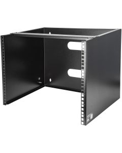 StarTech.com 8U Wall Mount Network Rack - 14 Inch Deep (Low Profile) - 19" Patch Panel Bracket for Shallow Server and IT Equipment, Network Switches - 80lbs/36kg Weight Capacity, Black