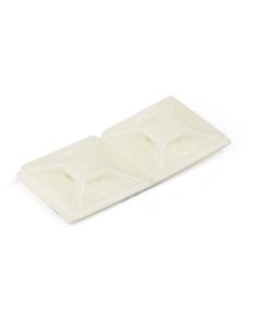 StarTech.com 100 Pack Cable Tie Mounts with Adhesive Tape for 0.18 in. (4.6 mm) Wide Ties - Nylon/Plastic Zip Tie Mounts - Electrical/Network Cable Wrap Mounts / 94V-2 Fire & UL Rated TAA