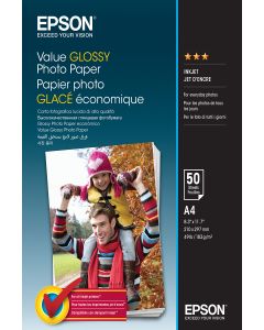Epson Value Glossy Photo Paper - A4 - 50 sheets