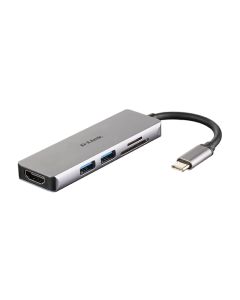 D-Link 5-in-1 USB-C Hub with HDMI and SD/microSD Card Reader