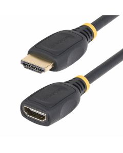 StarTech.com 6.6ft (2m) HDMI 2.0 Extension Cable, High Speed HDMI Port Saver Cable, 4K 60Hz, HDMI Male to Female Extension Adapter Cord, HDMI Extension Cable, M/F