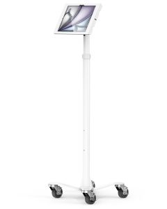 Compulocks iPad Air M2 13" (2024), Apex Enclosure Rolling Cart - Rise Freedom White