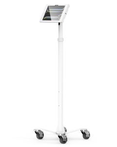 Compulocks iPad Pro M4 11" (2024), Apex Enclosure Rolling Cart - Rise Freedom White
