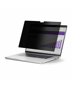 StarTech.com 15.6-inch 16:10 Flip-Up Privacy Screen with Touch, Anti-Glare Blue Light Filter, Laptop Monitor Screen Protector, +/- 30 Deg. View Angle