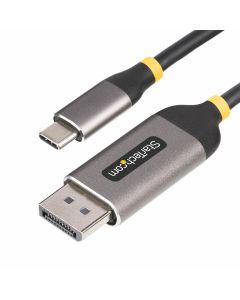 StarTech.com 10ft (3m) USB-C to DisplayPort Adapter Cable, 8K 60Hz, 4K 144Hz, HDR, USB Type-C to DP 1.4 Video Converter Cable, USB4/Thunderbolt 3/4 Compatible