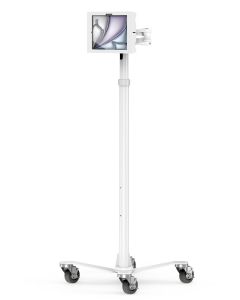 Compulocks iPad Air M2 11" (2024), Apex Enclosure Rolling Cart - Rise Freedom Extended White