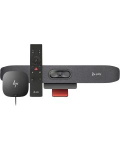 Poly Studio R30 USB Video Bar and BT Remote with HP USB-C Dock G5 (ABU)