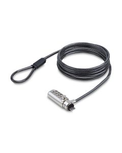 StarTech.com Slim Lock Nano Slot Compatible, 6.6ft (2m) Locking Cable, Desk Anti-Theft Security For Laptop/Notebook Computer, Cut-Resistant Steel Cable, 4-Digit Lock