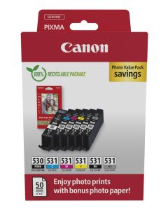 Canon PGI-530/CLI-531 PVP ink cartridge 6 pc(s) Original Black, Cyan, Grey, Magenta, Photo black, Yellow