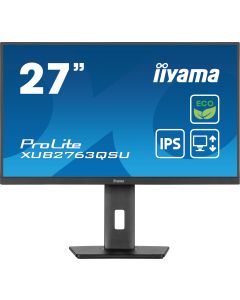 iiyama ProLite XUB2763QSU-B1 computer monitor 68.6 cm (27") 2560 x 1440 pixels Full HD LED Black